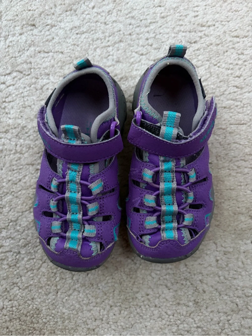 Merrell Toddler Size 9 Junior Purple Hydro Hiker H20 Sandals Sports Outdoors